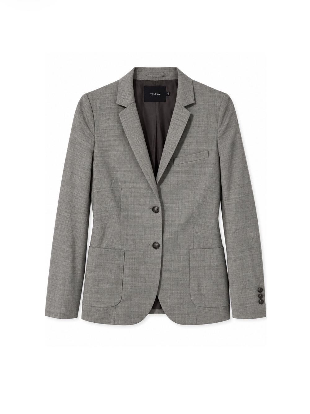 Aritzia Talula Wool Blend Exeter Blazer - Heather Grey, Size 4
